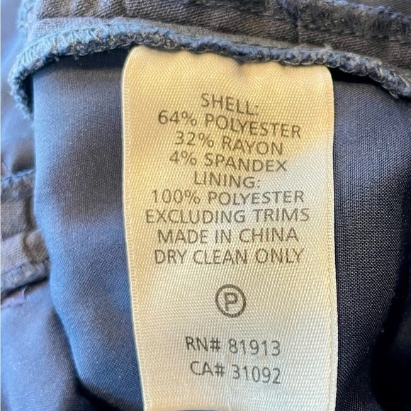 Tracy Reese pencil skirt, gathered, blue with black built-in grommet belt, sz2 - Picture 6 of 6